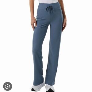 32 Degrees Cool Women's High Rise Ribbed Active Yoga - Blue - XS